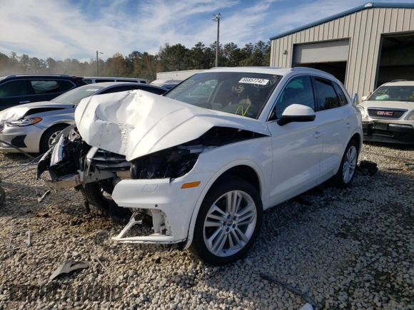 2018 Audi Q5 Premium Plus with VIN WA1BNAFY8J2160317, listed as a Copart auction lot 66857742 with 0 mi miles. Bid and sale history available at carsss.com. Image 2.