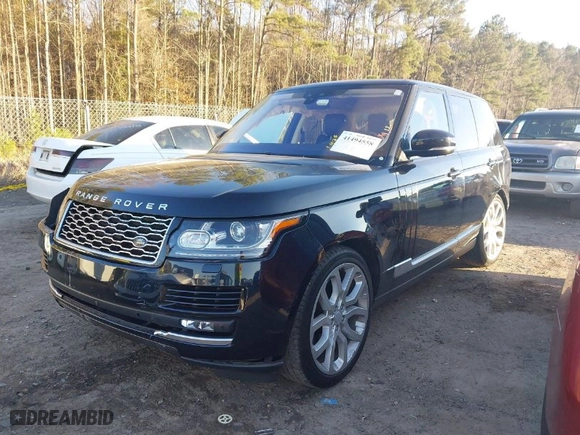 2017 Land Rover Range Rover with VIN SALGS2FE9HA362205, listed as a IAAI auction lot 41494558 with 75,291 mi miles. Bid and sale history available at carsss.com. Image 2.