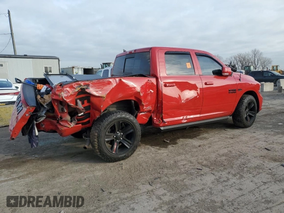 2018 Ram 1500 Night with VIN 1C6RR7MT0JS130142, listed as a Copart auction lot 84876194 with 120,814 mi miles and Salvage Title. Bid and sale history available at carsss.com. Image 3.