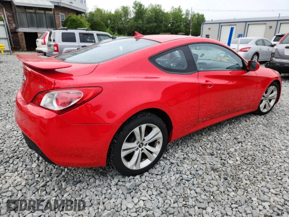 2010 Hyundai Genesis Coupe Grand Touring with VIN KMHHU6KH8AU004641, listed as a Copart auction lot 62854555 with 91,337 mi miles and Clean title. Bid and sale history available at DreamBid. Image 3.