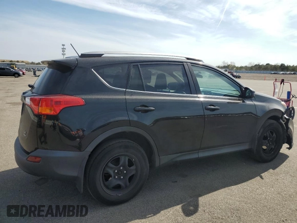 2015 Toyota RAV4 LE with VIN 2T3BFREV0FW296593, listed as a Copart auction lot 54052395 with 106,702 mi miles and Salvage title. Bid and sale history available at DreamBid. Image 3.