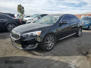 2015 Kia Cadenza Premium z VIN KNALN4D7XF5171277, wystawiony jako Copart lot #43876785 z przebiegiem 199 470 mil mil oraz Szkoda całkowita • Salvage title. Historia ofert i sprzedaży dostępna na DreamBid. Obrazek 1.