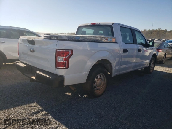 2020 Ford F-150 XL with VIN 1FTEW1CB4LFC67604, listed as a Copart auction lot 76140404 with 0 mi miles and Salvage Title. Bid and sale history available at carsss.com. Image 3.
