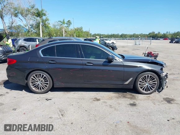 2018 BMW 5 Series 530i with VIN WBAJA5C51JWA39202, listed as a IAAI auction lot 41741069 with 89,972 mi miles and . Bid and sale history available at DreamBid. Image 13.