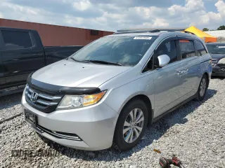2014 Honda Odyssey EX-L with VIN 5FNRL5H63EB042207, listed as a Copart auction lot 61957605 with 204,563 mi miles and Salvage title. Bid and sale history available at DreamBid. Image 1.