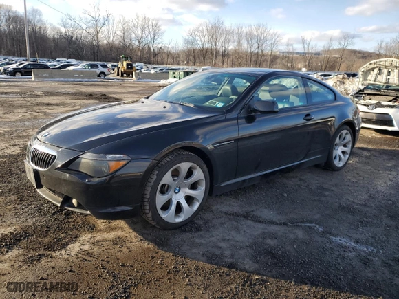 2004 BMW 6 Series 645Ci with VIN WBAEH73454B215628, listed as a Copart auction lot 45851645 with 0 mi miles and Clean Title. Bid and sale history available at carsss.com. Image 1.