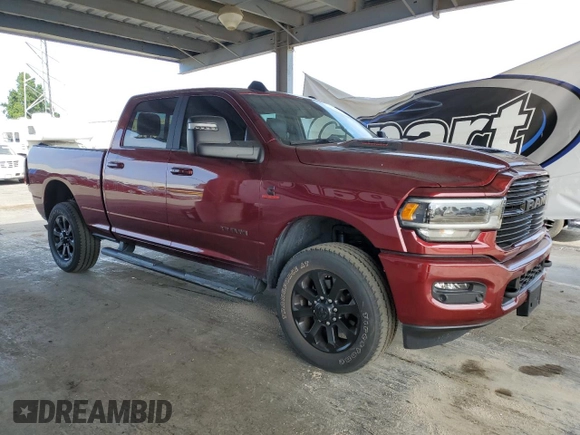 2024 Ram 2500 Laramie with VIN 3C6UR5FL2RG245033, listed as a Copart auction lot 60911725 with 10,432 mi miles and Salvage title. Bid and sale history available at DreamBid. Image 4.