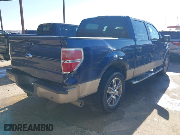 2009 Ford F-150 XL with VIN 1FTPW12V89KC95491, listed as a IAAI auction lot 41658577 with 168,598 mi miles. Bid and sale history available at carsss.com. Image 4.