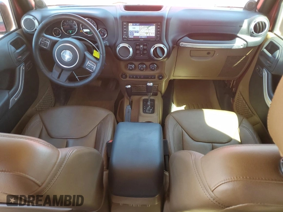 2013 Jeep Wrangler Unlimited Rubicon with VIN 1C4HJWFG3DL589847, listed as a Copart auction lot 52641075 with 75,747 mi miles and Salvage Title. Bid and sale history available at carsss.com. Image 8.