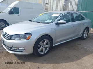 2015 Volkswagen Passat S with VIN 1VWAS7A33FC112747, listed as a IAAI auction lot 41808988 with 170,381 mi miles and . Bid and sale history available at DreamBid. Image 2.