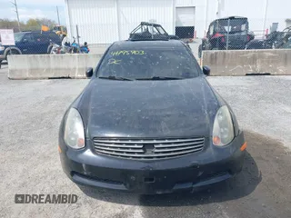 2003 Infiniti G35 Coupe w/Leather with VIN JNKCV54E23M222956, listed as a IAAI auction lot 41995903 with 1 mi miles. Bid and sale history available at carsss.com. Image 6.