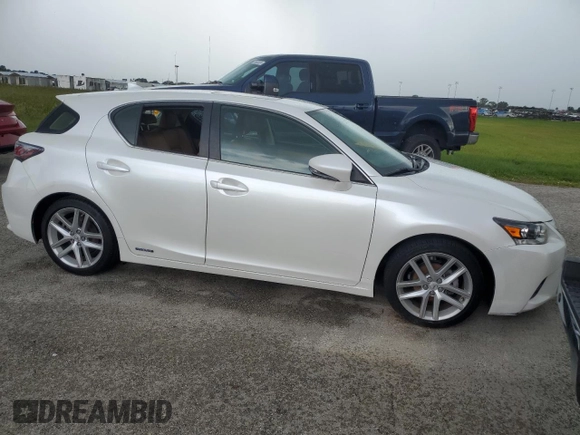 2017 Lexus CT with VIN JTHKD5BH1H2281107, listed as a Copart auction lot 74105824 with 0 mi miles and Salvage Title. Bid and sale history available at carsss.com. Image 4.