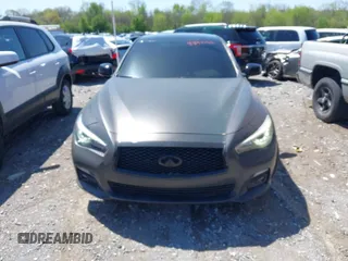 2017 Infiniti Q50 2.0t Premium with VIN JN1CV7AR8HM681875, listed as a IAAI auction lot 41891088 with 118,327 mi miles. Bid and sale history available at carsss.com. Image 12.