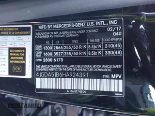 2017 Mercedes-Benz GLE 350 с VIN 4JGDA5JB6HA924391, выставлен на аукционе IAAI как лот 41334819 с пробегом 78 159 миль миль и . История ставок и продаж доступна на DreamBid. Изображение 9.