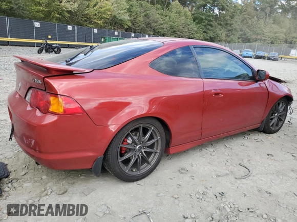2003 Acura RSX Type S with VIN JH4DC53083C016031, listed as a Copart auction lot 75974144 with 0 mi miles and Salvage Title. Bid and sale history available at carsss.com. Image 3.