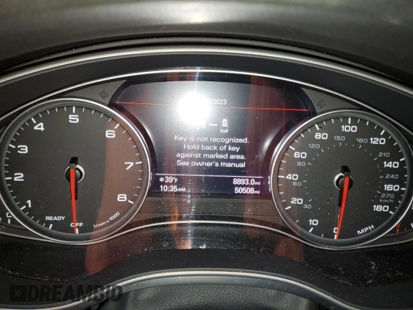 2017 Audi A6 Premium Plus with VIN WAUG8AFC2HN051901, listed as a Copart auction lot 39212413 with 50,508 mi miles. Bid and sale history available at carsss.com. Image 9.