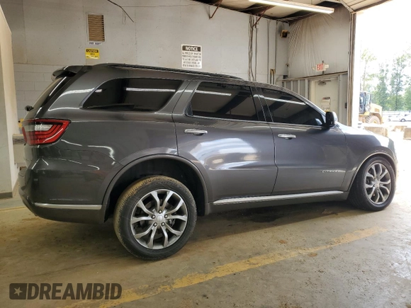 2018 Dodge Durango Citadel Anodized Platinum with VIN 1C4SDJET5JC369250, listed as a Copart auction lot 71709494 with 100,992 mi miles and Salvage title. Bid and sale history available at DreamBid. Image 3.