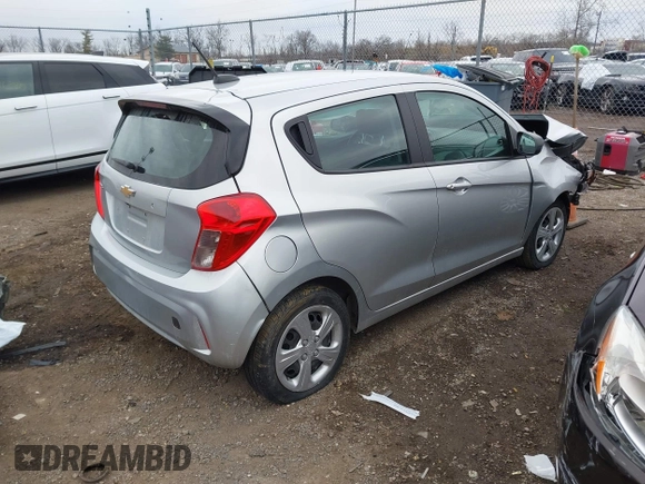2022 Chevrolet Spark LS with VIN KL8CB6SA1NC033667, listed as a IAAI auction lot 41751611 with 79,542 mi miles and . Bid and sale history available at DreamBid. Image 4.