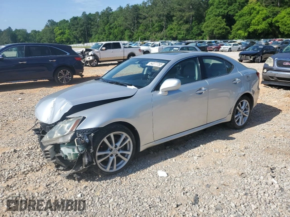 2006 Lexus IS 250 z VIN JTHBK262065010352, wystawiony jako Copart lot #54377755 z przebiegiem 83 231 mil mil oraz Szkody całkowita. Historia ofert i sprzedaży dostępna na DreamBid. Obrazek 1.