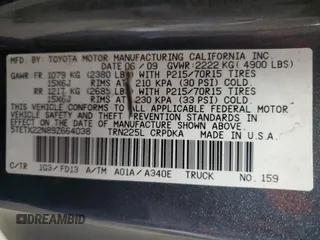 2009 Toyota Tacoma with VIN 5TETX22N89Z664038, listed as a Copart auction lot 52395295 with 186,006 mi miles and Clean Title. Bid and sale history available at carsss.com. Image 12.