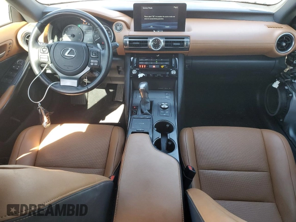 2022 Lexus IS with VIN JTHDA1D25N5119803, listed as a Copart auction lot 41886005 with 46,603 mi miles and Salvage Title. Bid and sale history available at carsss.com. Image 8.