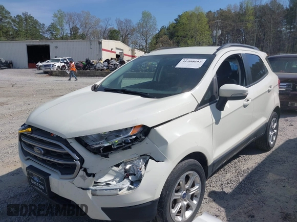 2021 Ford EcoSport SE with VIN MAJ3S2GE9MC437557, listed as a IAAI auction lot 41908602 with 36,058 mi miles and . Bid and sale history available at carsss.com. Image 17.