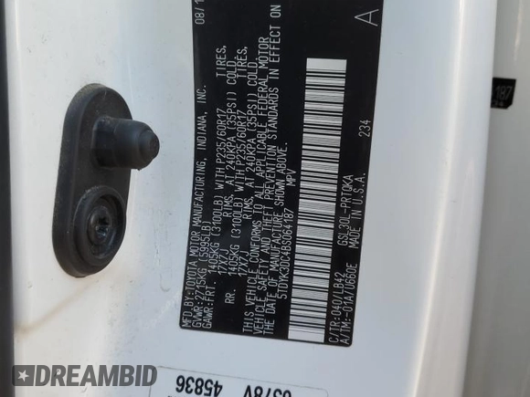 2011 Toyota Sienna XLE AAS with VIN 5TDYK3DC4BS064187, listed as a Copart auction lot 46417045 with 284,599 mi miles and Salvage Title. Bid and sale history available at carsss.com. Image 15.