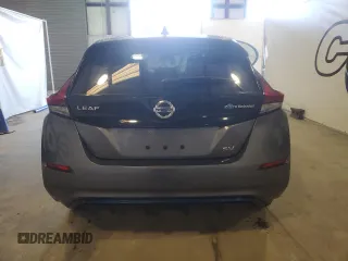 2022 Nissan LEAF SV with VIN 1N4AZ1CV8NC555264, listed as a Copart auction lot 45670885 with 27,089 mi miles and Salvage Title. Bid and sale history available at DreamBid. Image 6.