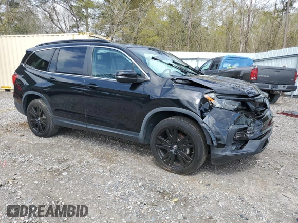2021 Honda Pilot Special Edition with VIN 5FNYF6H25MB017913, listed as a Copart auction lot 51082845 with 50,257 mi miles and Salvage Title. Bid and sale history available at carsss.com. Image 4.