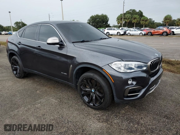2018 BMW X6 xDrive50i with VIN 5UXKU6C5XJ0W39056, listed as a Copart auction lot 75116634 with 90,043 mi miles and Salvage Title. Bid and sale history available at carsss.com. Image 4.