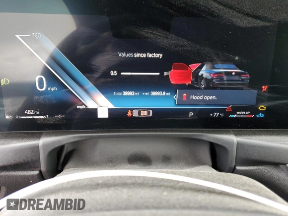 2024 BMW 4 Series 430i xDrive with VIN WBA43AT08RCN29375, listed as a Copart auction lot 60262705 with 38,993 mi miles and Clean title. Bid and sale history available at DreamBid. Image 9.