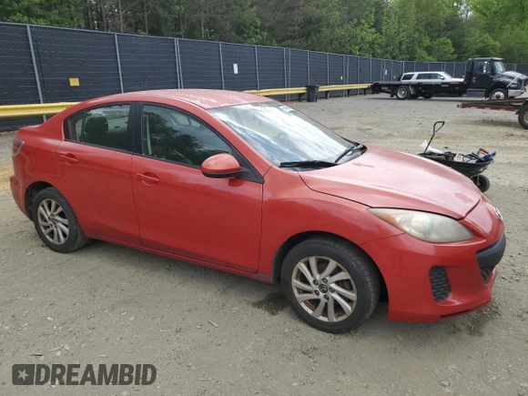 2013 Mazda 3 i Touring with VIN JM1BL1V75D1708997, listed as a Copart auction lot 55180725 with 80,471 mi miles and Clean title. Bid and sale history available at DreamBid. Image 4.