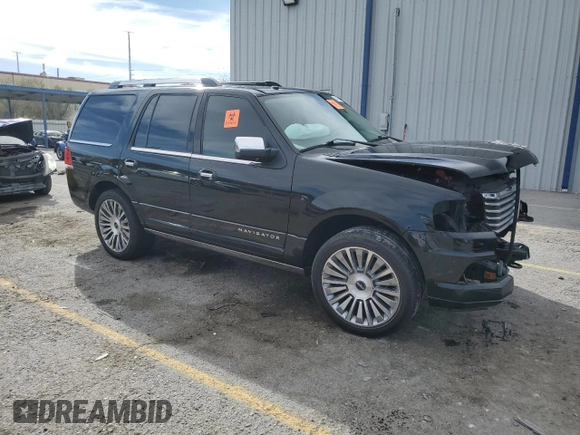 2015 Lincoln Navigator with VIN 5LMJJ2HT4FEJ14227, listed as a Copart auction lot 45225485 with 84,733 mi miles and Salvage title. Bid and sale history available at DreamBid. Image 4.