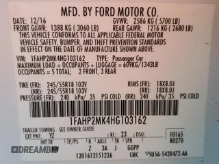 2017 Ford Police Interceptor z VIN 1FAHP2MK4HG103162, wystawiony jako Copart lot #59287055 z przebiegiem 115 682 mil mil oraz Szkoda całkowita • Salvage title. Historia ofert i sprzedaży dostępna na DreamBid. Obrazek 12.