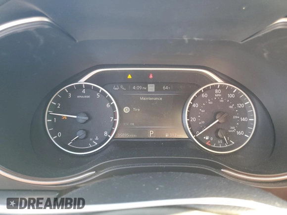 2019 Nissan Maxima SV with VIN 1N4AA6AVXKC374931, listed as a Copart auction lot 45708235 with 35,895 mi miles and Salvage Title. Bid and sale history available at DreamBid. Image 9.