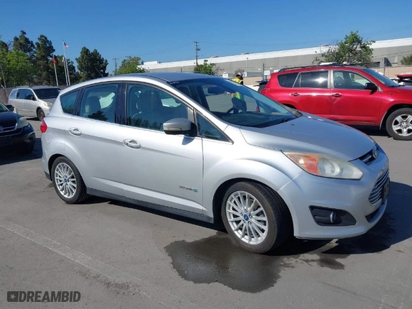 2013 Ford C-Max Hybrid SEL with VIN 1FADP5BU7DL502718, listed as a IAAI auction lot 42087598 with 185,461 mi miles. Bid and sale history available at carsss.com. Image 1.