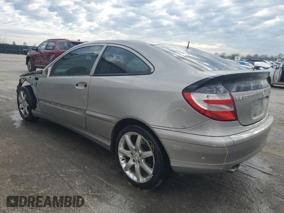2005 Mercedes-Benz C 230 Kompressor with VIN WDBRN40J55A651472, listed as a Copart auction lot 49505994 with 266,385 mi miles and Salvage title. Bid and sale history available at DreamBid. Image 2.