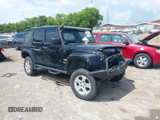 2008 Jeep Wrangler Unlimited Sahara with VIN 1J4GA59128L608515, listed as a IAAI auction lot 42627584 with 157,821 mi miles and . Bid and sale history available at DreamBid. Image 13.