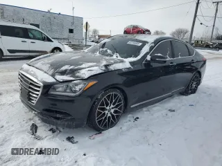2017 Genesis G80 5.0L Ultimate with VIN KMHGN4JFXHU213371, listed as a Copart auction lot 45194885 with 80,533 mi miles and Clean Title. Bid and sale history available at carsss.com. Image 1.
