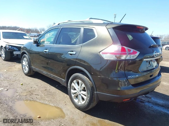 2015 Nissan Rogue SL with VIN 5N1AT2MV3FC919863, listed as a IAAI auction lot 41813114 with 120096 miles. Bid and sale history available at carsss.com. Image 3.