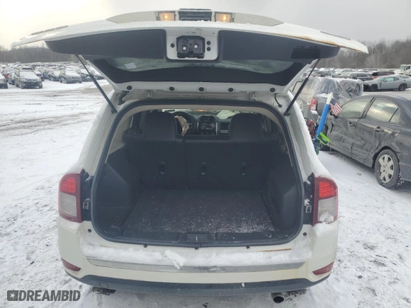 2017 Jeep Compass High Altitude with VIN 1C4NJDEB1HD110564, listed as a Copart auction lot 46025385 with 124,618 mi miles and Salvage Title. Bid and sale history available at carsss.com. Image 6.