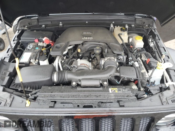 2020 Jeep Wrangler Unlimited Sport S with VIN 1C4HJXDG7LW170227, listed as a Copart auction lot 54739265 with 54,016 mi miles and Salvage title. Bid and sale history available at DreamBid. Image 12.