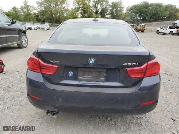 2019 BMW 4 Series 430i xDrive with VIN WBA4J3C51KBL08337, listed as a Copart auction lot 68865884 with 53,726 mi miles and Salvage Title. Bid and sale history available at carsss.com. Image 6.