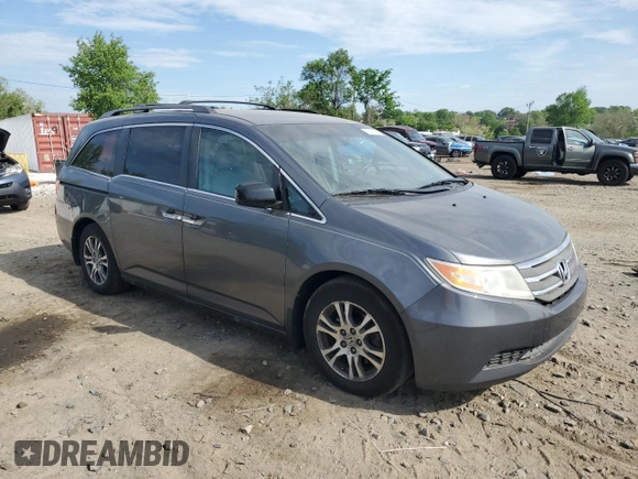2012 Honda Odyssey EX with VIN 5FNRL5H4XCB090508, listed as a Copart auction lot 55414565 with 207,346 mi miles and Clean Title. Bid and sale history available at carsss.com. Image 4.