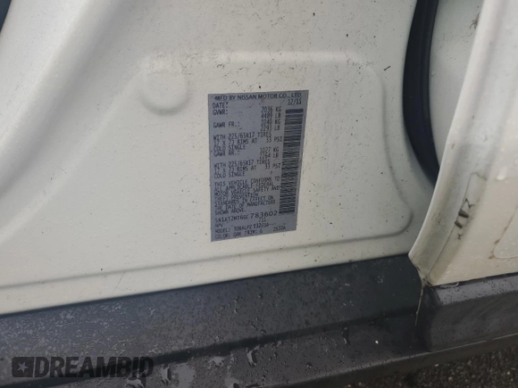 2016 Nissan Rogue SV with VIN 5N1AT2MT6GC783602, listed as a Copart auction lot 77041604 with Not Provided miles and Salvage Title. Bid and sale history available at DreamBid. Image 14.