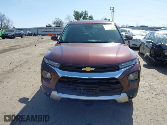 2022 Chevrolet TrailBlazer LT with VIN KL79MRSL9NB118077, listed as a IAAI auction lot 41751529 with 36,098 mi miles. Bid and sale history available at carsss.com. Image 12.