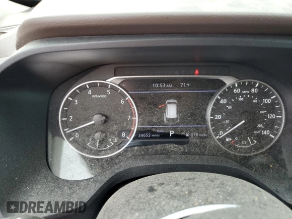 2023 Nissan Rogue S with VIN 5N1BT3AB8PC762983, listed as a Copart auction lot 64317934 with 34,652 mi miles and Salvage title. Bid and sale history available at DreamBid. Image 9.