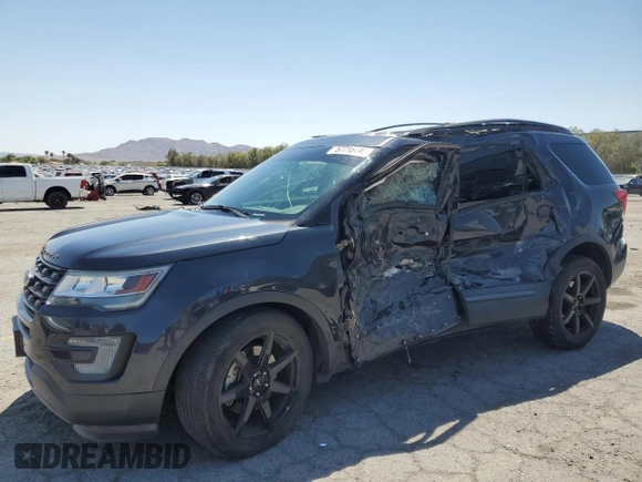 2017 Ford Explorer XLT with VIN 1FM5K7D82HGA70137, listed as a Copart auction lot 57715745 with 91,282 mi miles and Salvage title. Bid and sale history available at DreamBid. Image 1.