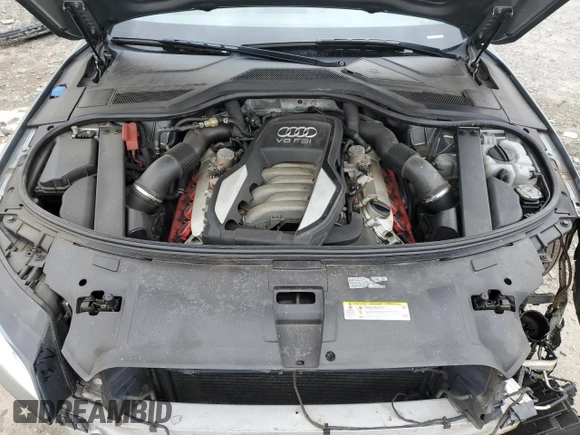 2011 Audi A8 with VIN WAURVAFD9BN006004, listed as a Copart auction lot 47996165 with 132,799 mi miles and Salvage title. Bid and sale history available at DreamBid. Image 12.