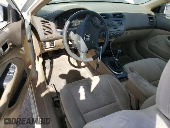 2005 Honda Civic LX with VIN 1HGEM21585L053259, listed as a Copart auction lot 76639324 with 131,516 mi miles and Clean Title. Bid and sale history available at DreamBid. Image 8.